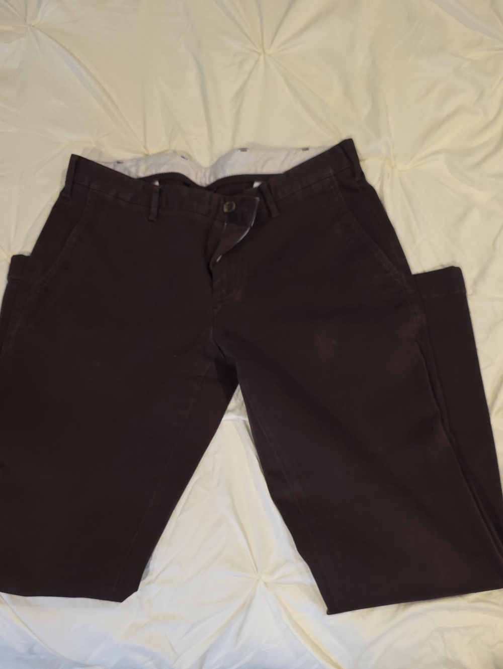 Brooks Brothers Men's Dark Brown Casual Pants